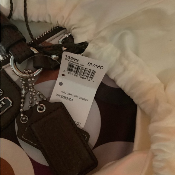 Coach Op Art Lindsey Lg bag & Scarf NWT #18599 Both Never Used! Perfect! - Picture 6 of 15